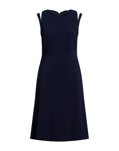 Aspesi Woman Midi Dress Navy Blue Size 10 Triacetate, Polyester