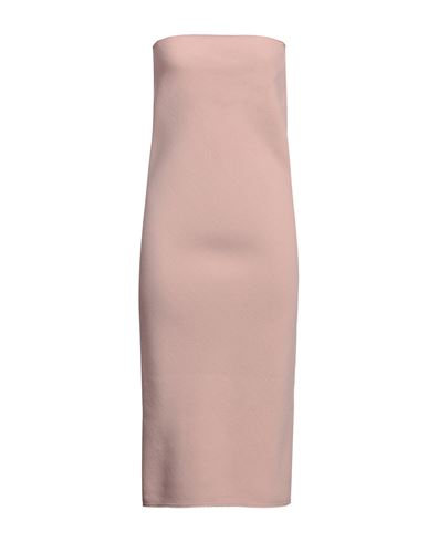 Shop N°21 Woman Midi Dress Pastel Pink Size 8 Wool, Polyamide, Elastane