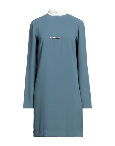 N°21 Woman Mini Dress Deep Jade Size 8 Polyester, Acetate, Silk In Gray