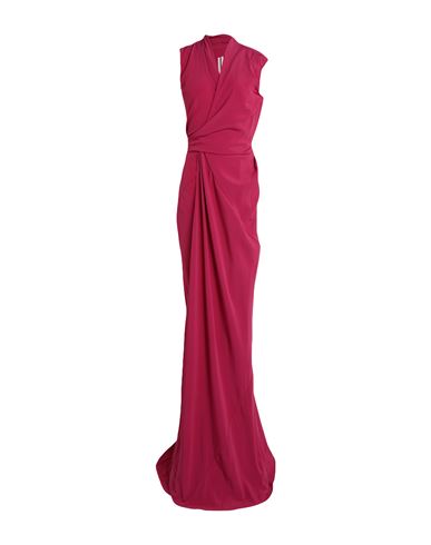 Shop Rick Owens Woman Maxi Dress Garnet Size 10 Acetate, Silk In Red