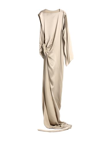 Shop Rick Owens Woman Maxi Dress Beige Size Onesize Cupro