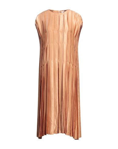 Golden Goose Woman Midi Dress Sand Size S Polyester In Beige