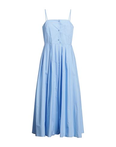 Imperial Woman Maxi Dress Sky Blue Size L Cotton