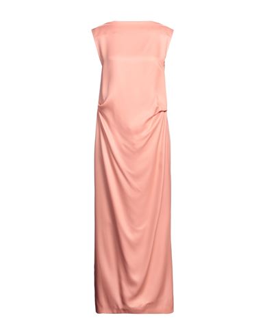 Jil Sander Woman Maxi Dress Salmon Pink Size 4 Cupro