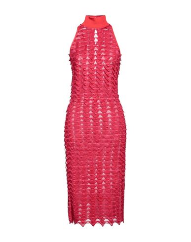 Shop Missoni Woman Midi Dress Red Size 6 Viscose