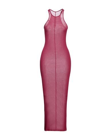 Rick Owens Woman Maxi Dress Garnet Size 6 Viscose, Silk In Red