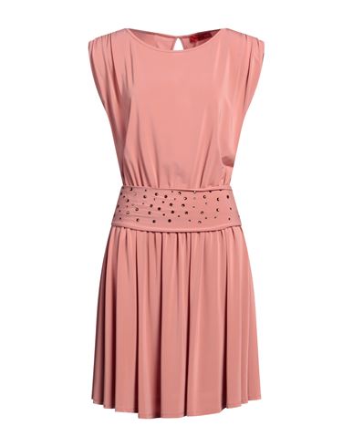 Max & Co . Woman Mini Dress Pastel Pink Size Xl Viscose, Elastane