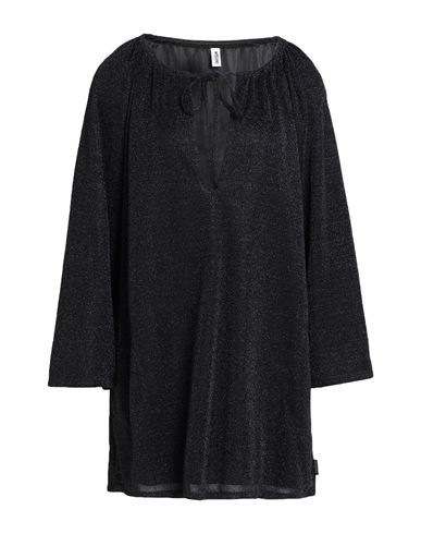 Moschino Woman Cover-up Black Size L Polyamide, Metallic Fiber In Black