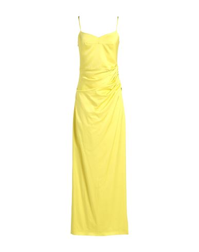 Gauge81 Woman Maxi Dress Yellow Size 6 Viscose, Virgin Wool, Elastane In Yellow