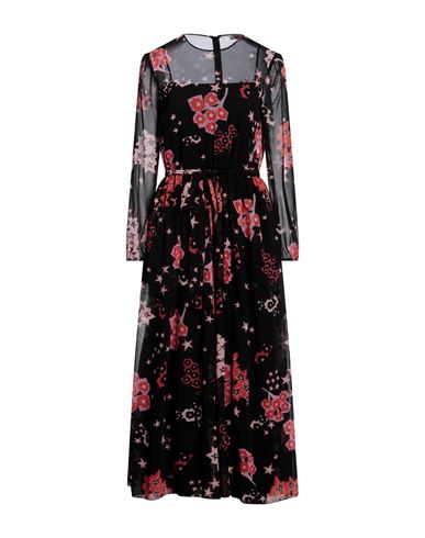 Shop Red Valentino Woman Maxi Dress Black Size 4 Polyester