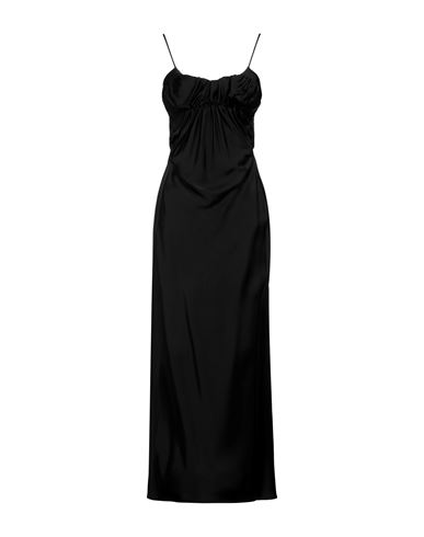 Shop Jil Sander Woman Maxi Dress Black Size 6 Viscose