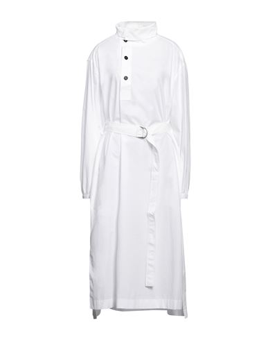 Jil Sander+ Woman Midi Dress White Size 8 Cotton