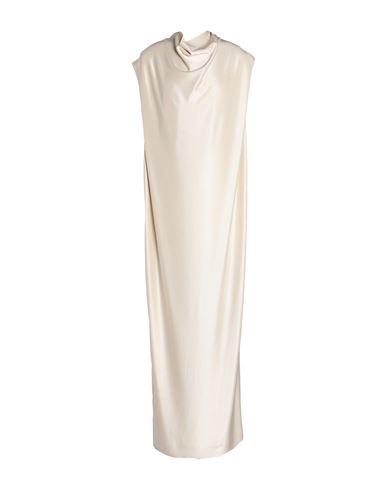 Shop Jil Sander Woman Maxi Dress Beige Size 8 Viscose, Elastane