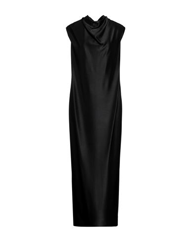 Jil Sander Woman Maxi Dress Black Size 4 Viscose, Elastane