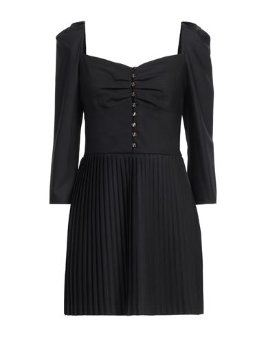 The Kooples Woman Mini Dress Black Size 2 Wool, Elastane