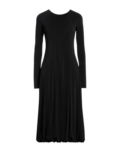 Shop Jil Sander Woman Midi Dress Black Size 2 Viscose, Elastane