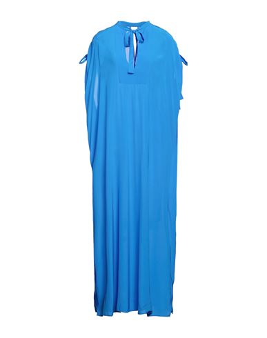 Fisico Woman Maxi Dress Bright Blue Size S Viscose