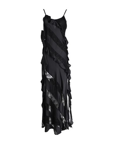 Shop Topshop Woman Maxi Dress Black Size 6 Polyester