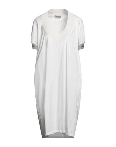 Gentryportofino Woman Midi Dress White Size 8 Cotton