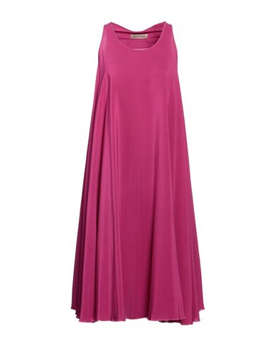 Gentryportofino Woman Mini Dress Fuchsia Size 10 Silk In Pink