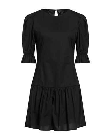 Manila Grace Woman Mini Dress Black Size 8 Cotton