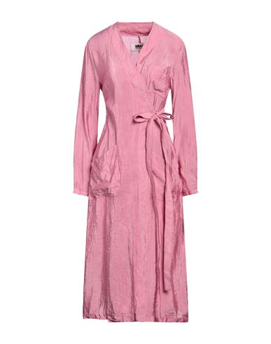 Shop Mm6 Maison Margiela Woman Midi Dress Pink Size 4 Polyester, Polyamide