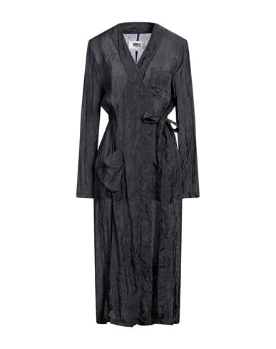 Shop Mm6 Maison Margiela Woman Midi Dress Black Size 8 Polyester, Polyamide