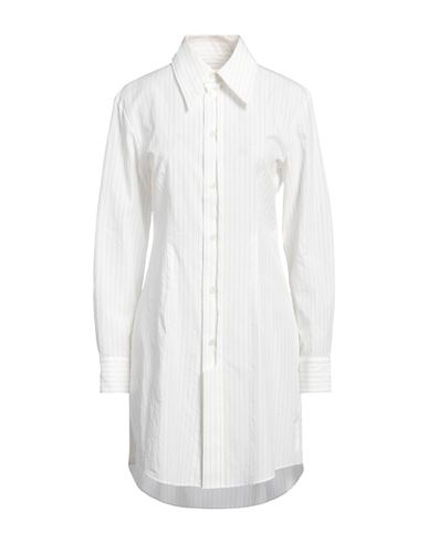 Mm6 Maison Margiela Woman Mini Dress White Size 4 Cotton