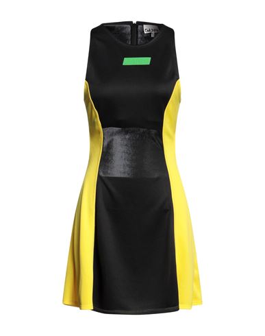 Shop Ganni Woman Mini Dress Black Size 6 Polyester