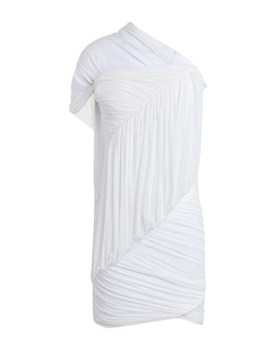 Rick Owens Woman Mini Dress White Size 4 Cupro, Elastane