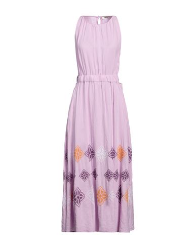 Shop Sandro Woman Maxi Dress Light Purple Size 8 Polyester