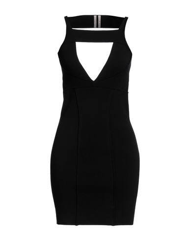 Shop Rick Owens Woman Mini Dress Black Size L Viscose, Polyester, Polyamide, Elastane