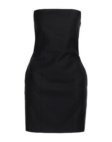 Shop Rokh Woman Mini Dress Black Size 6 Wool
