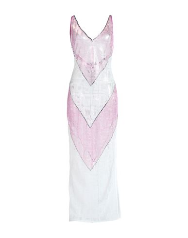 Shop Gcds Woman Maxi Dress Pink Size M Polyester, Polyamide