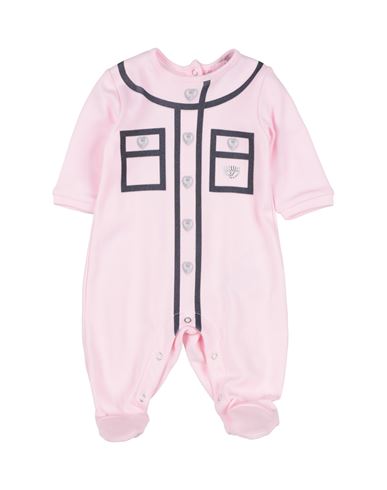 Shop Chiara Ferragni Newborn Girl Baby Jumpsuits & Overalls Pink Size 3 Cotton