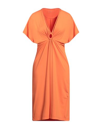 Fisico Woman Midi Dress Orange Size M Polyamide, Elastane