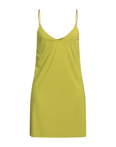 Fisico Woman Mini Dress Acid Green Size M Polyamide, Elastane