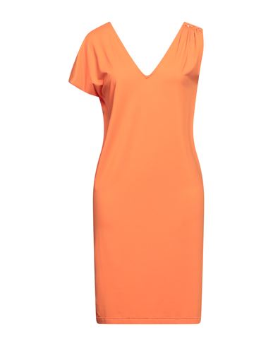 Fisico Woman Mini Dress Orange Size M Polyamide, Elastane