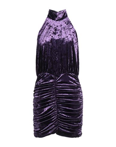 Shop Pinko Woman Mini Dress Purple Size 4 Polyester, Elastane