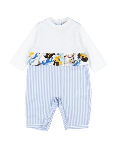 Pucci Newborn Boy Baby Jumpsuits & Overalls White Size 3 Cotton, Viscose, Silk In Multi