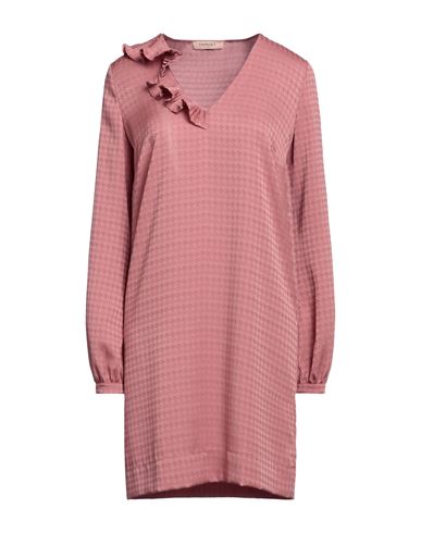 Shop Twinset Woman Mini Dress Pastel Pink Size 10 Polyester