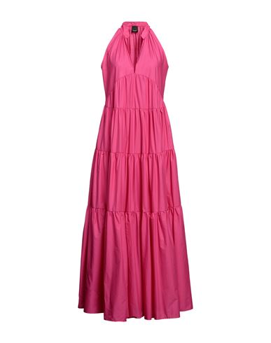 Pinko Woman Maxi Dress Fuchsia Size 10 Cotton