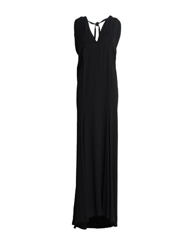 Shop Dolce & Gabbana Woman Maxi Dress Black Size 10 Cotton, Elastane