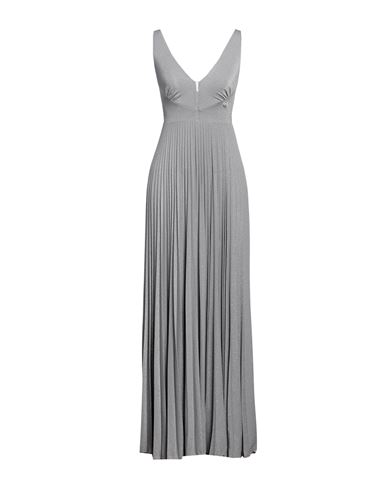 Pinko Woman Maxi Dress Light Grey Size Xs Viscose, Metallic Fiber, Polyamide, Elastane