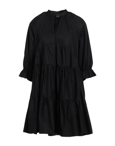 Shop Pinko Woman Mini Dress Black Size 6 Cotton