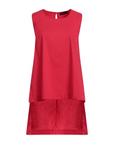 Shop Victoria C. Woman Top Red Size 8 Cotton, Polyamide, Elastane