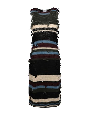 Shop Ferragamo Sleeveless Knit Maxi Dress Woman Midi Dress Multicolored Size L Cotton In Fantasy