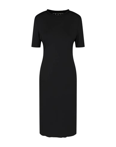 Shop Off-white Athl Logo Band Midi Dress Woman Midi Dress Black Size 10 Polyamide, Elastane