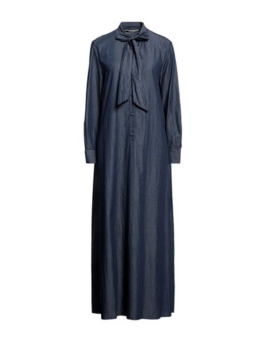 Shop Jacob Cohёn Woman Maxi Dress Blue Size 8 Cotton