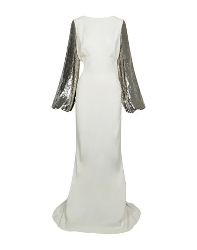 Shop Stella Mccartney Oberon Sequin-embellished Gown Woman Maxi Dress White Size 10-12 Viscose, Acetate,